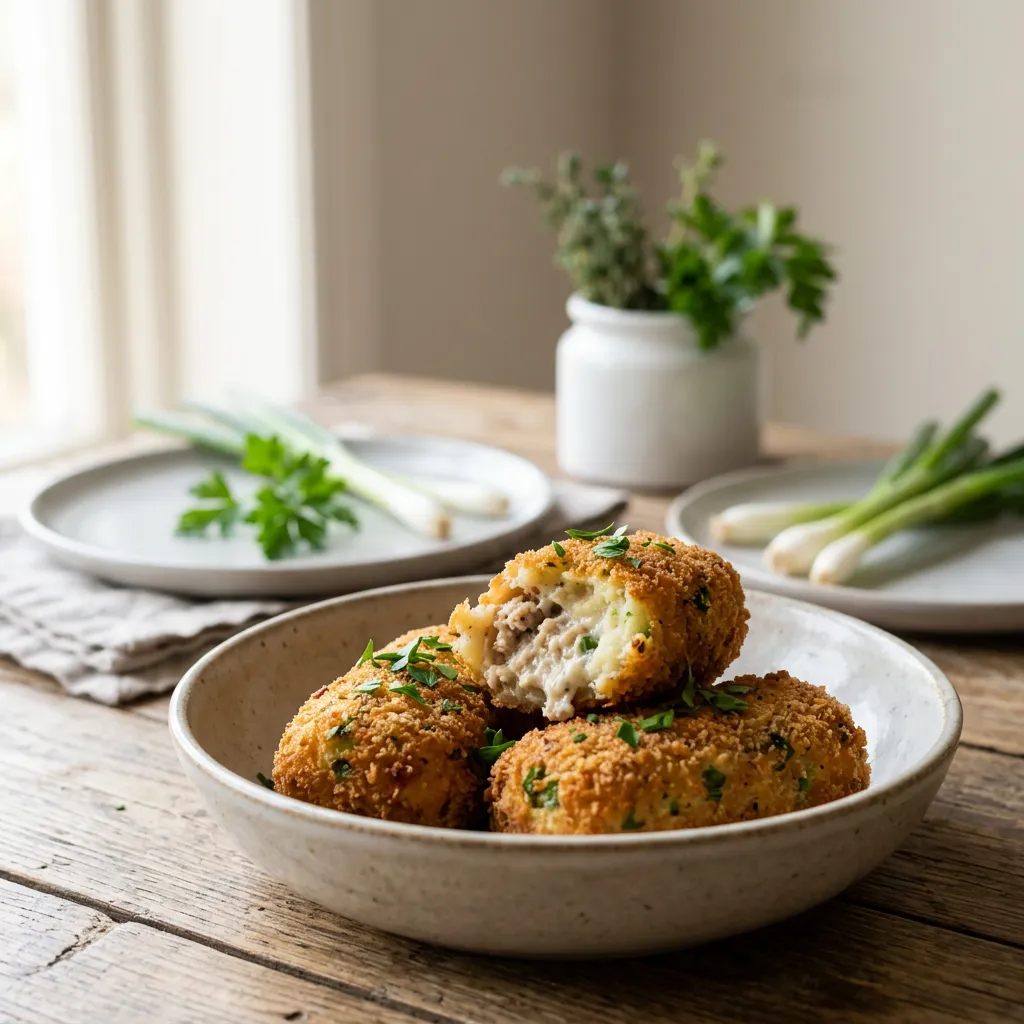 Turkey and Mashed Potato Croquettes
