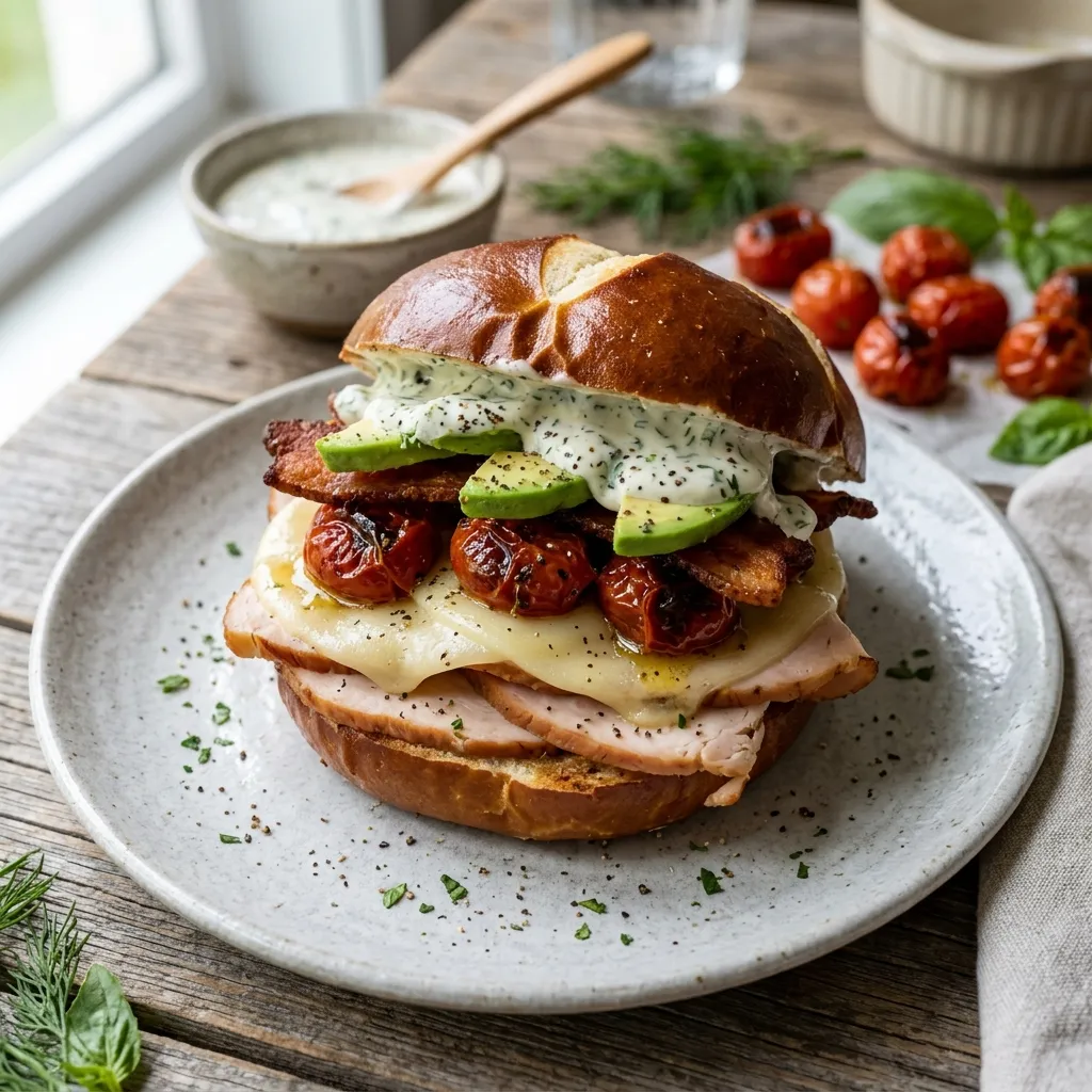 Turkey Bacon Ranch Sandwich