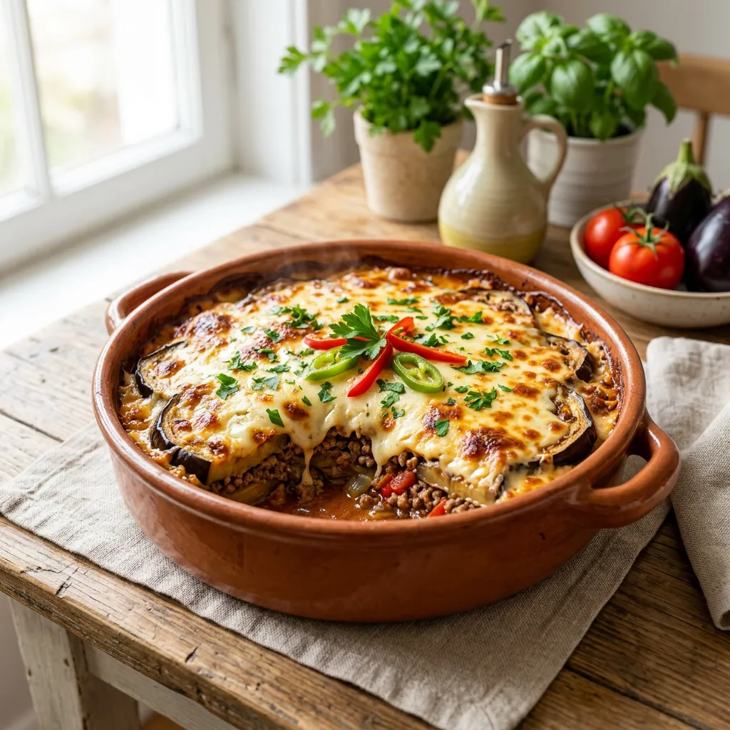Turkish Eggplant and Ground Beef Casserole
