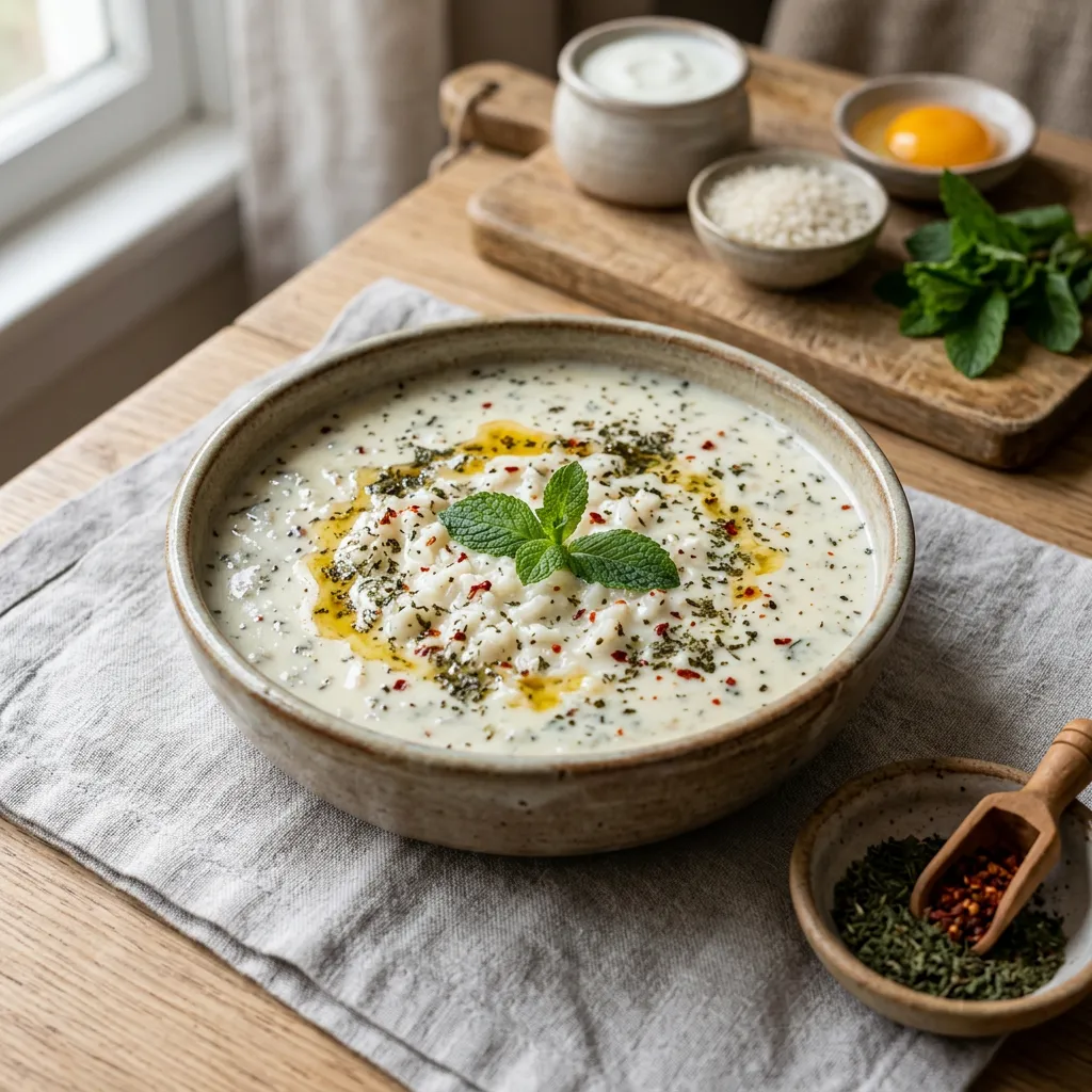 Turkish Highland Meadow Soup (Yayla Çorbası)