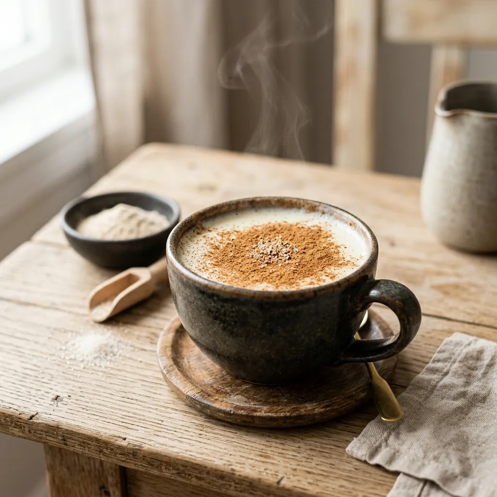 Turkish Hot Milk With Cinnamon (Salep)