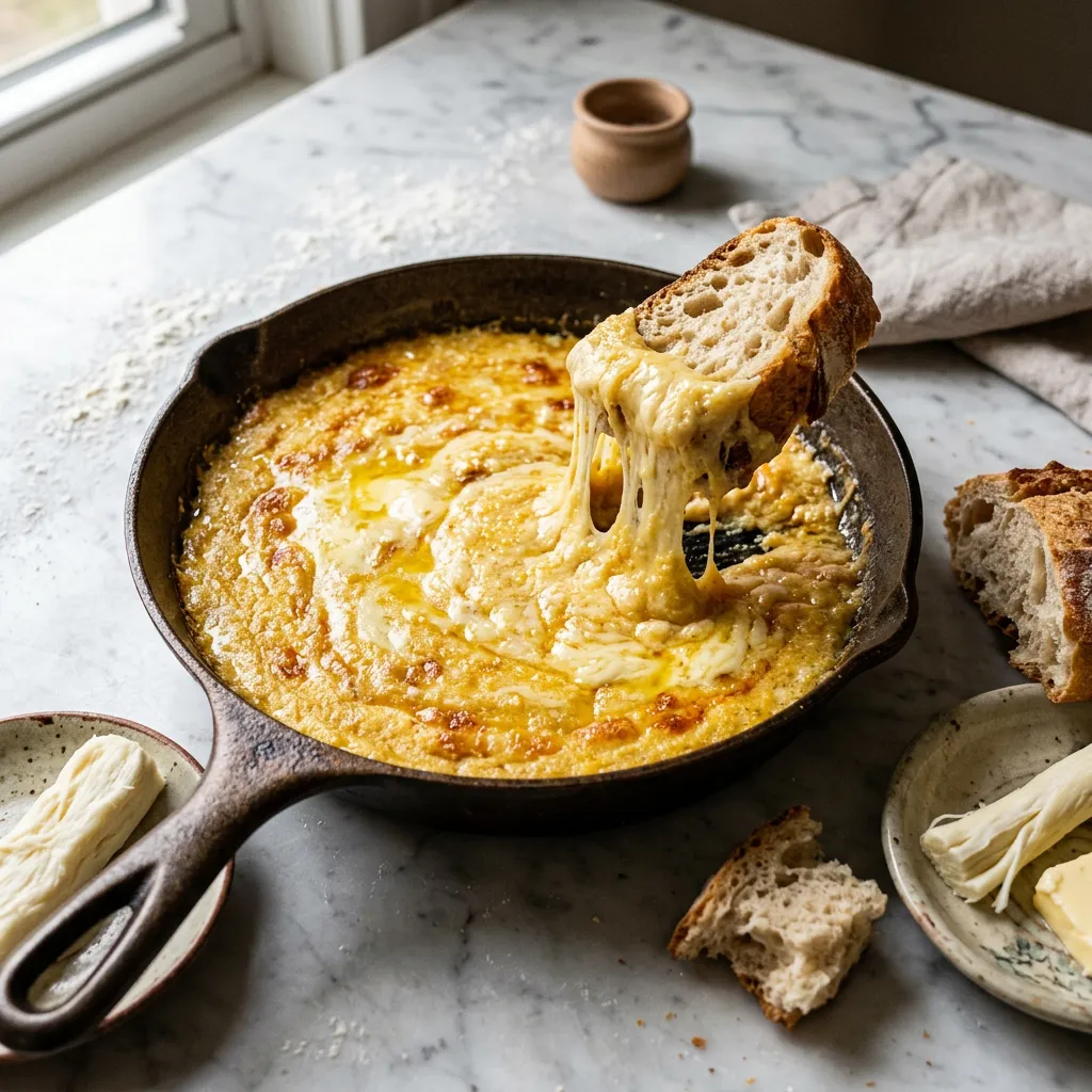 Turkish Melted Cheese and Cornmeal (Mıhlama)