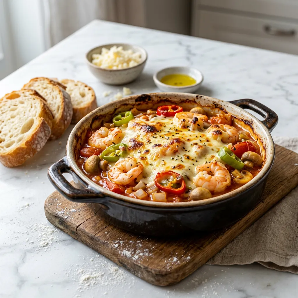 Turkish Shrimp And Vegetable Clay Pot Casserole Is Called 'Karides Güveç'