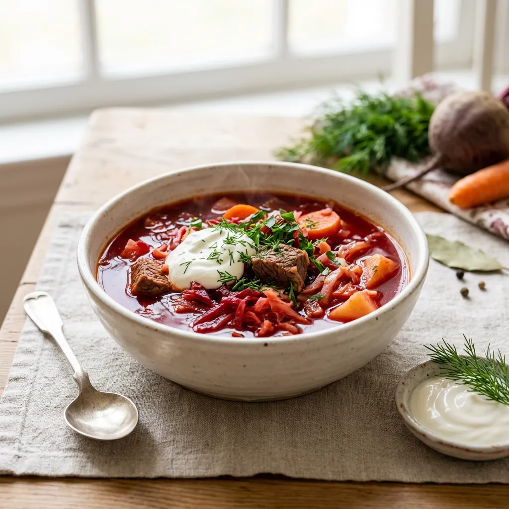 Ukrainian Beetroot Borshch