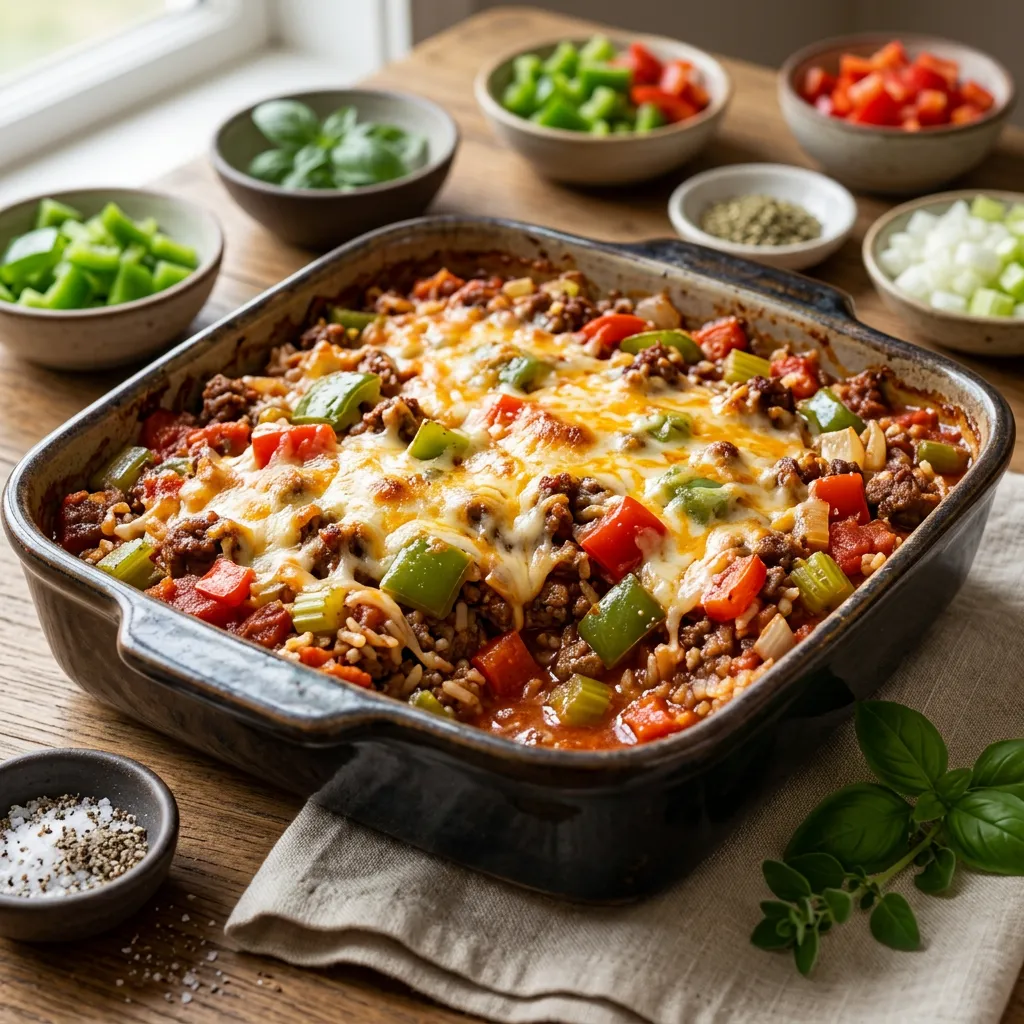 Unstuffed Peppers Casserole