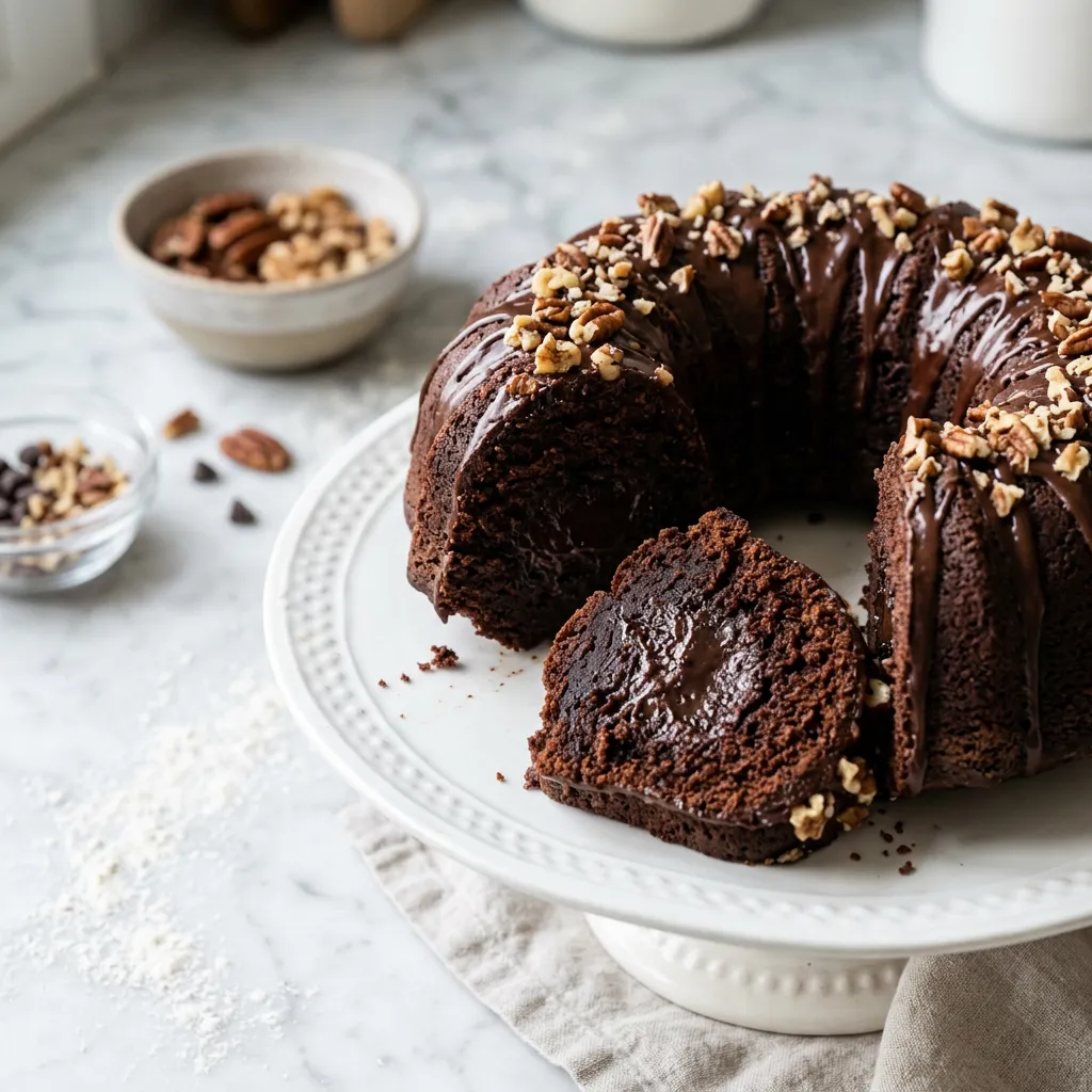 Updated Tunnel of Fudge Cake