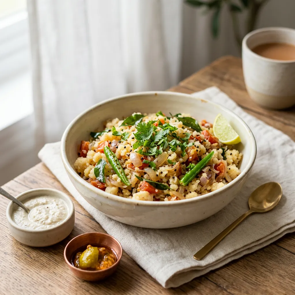 Upma: A Favorite Indian Breakfast