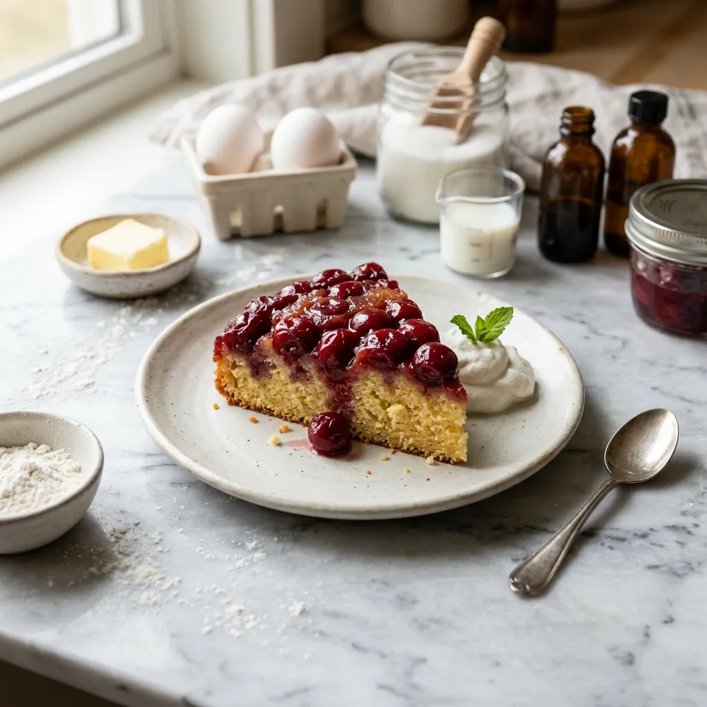 Upside-Down Cherry Cake