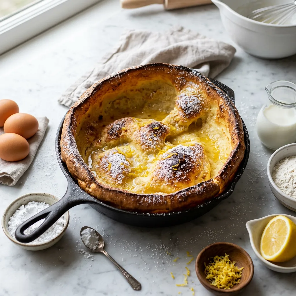 Vanilla and Lemon Dutch Baby Recipe
