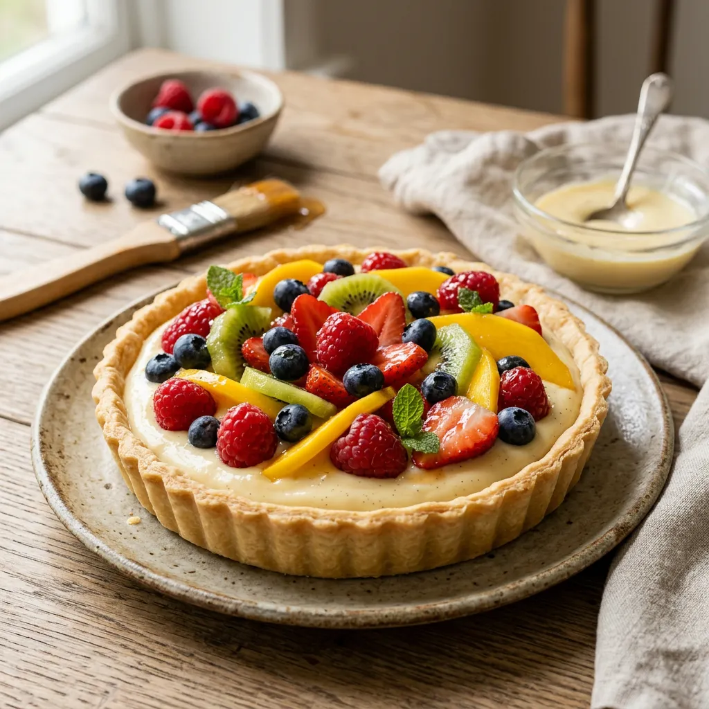 Vanilla Custard Fruit Tart
