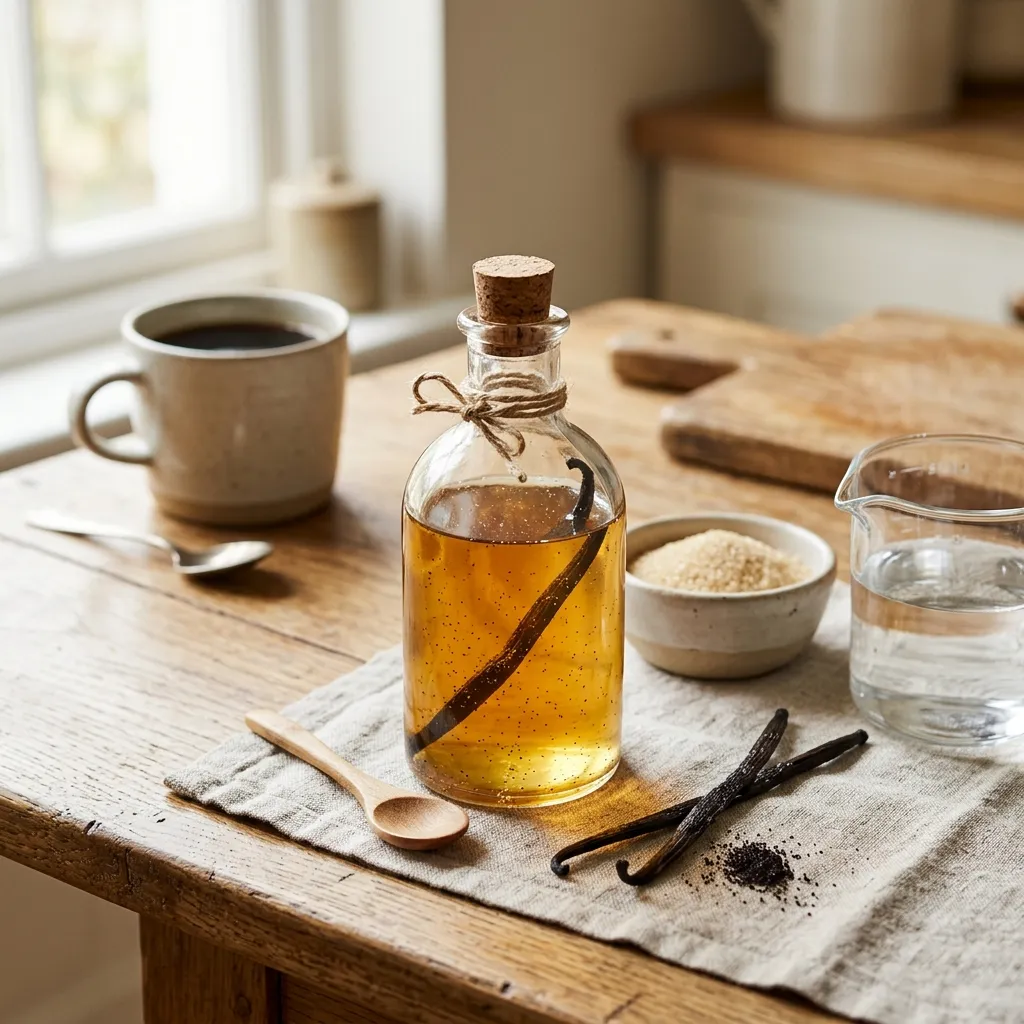 Vanilla Simple Syrup Recipe for Cocktails and Other Drinks