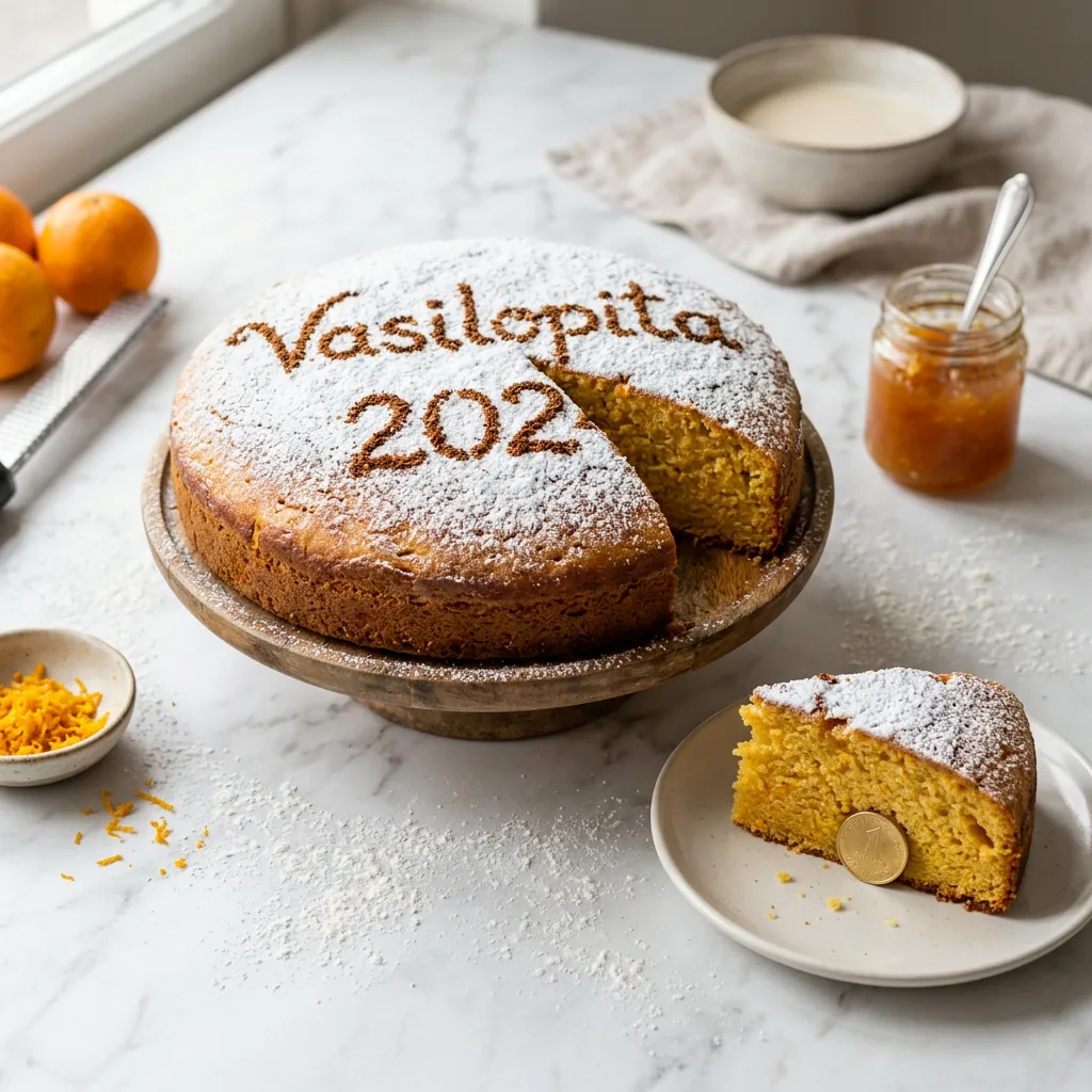 Vasilopita (Greek New Year's Cake)