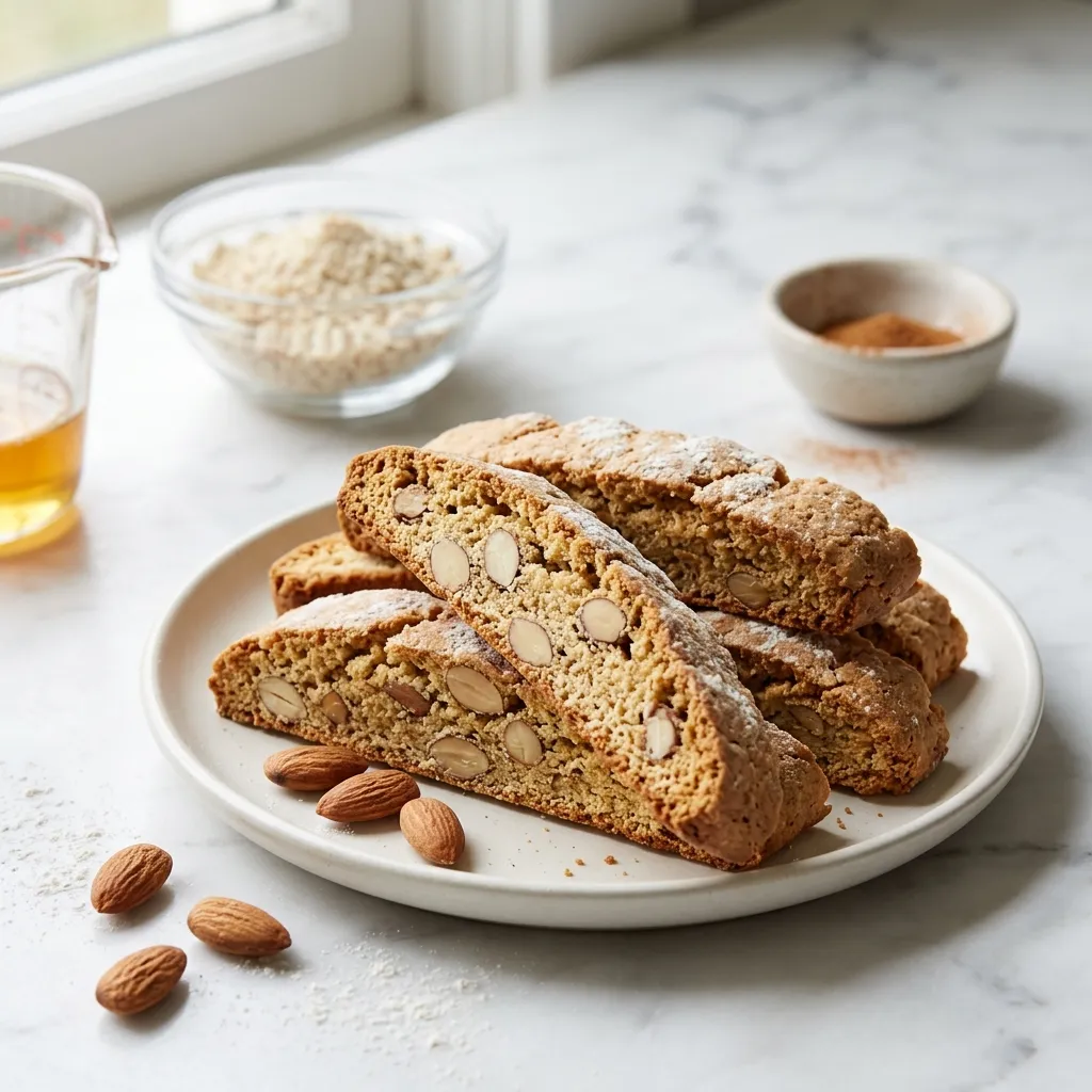 Vegan Almond Biscotti