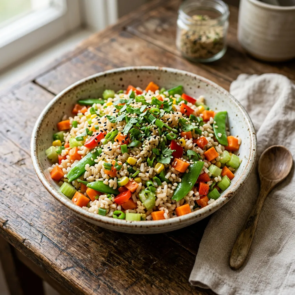 Vegan Asian Rice Salad Recipe
