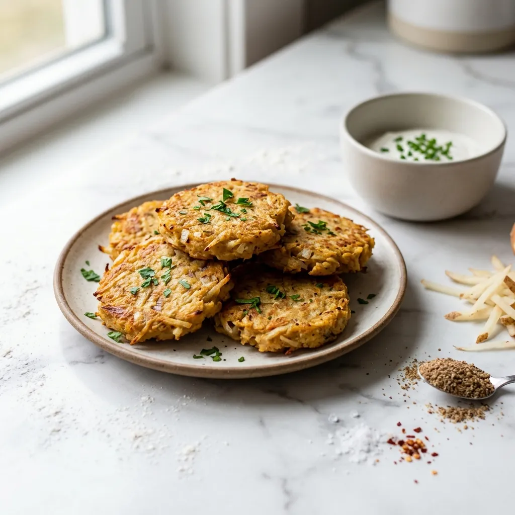 Vegan Baked Potato Latkes