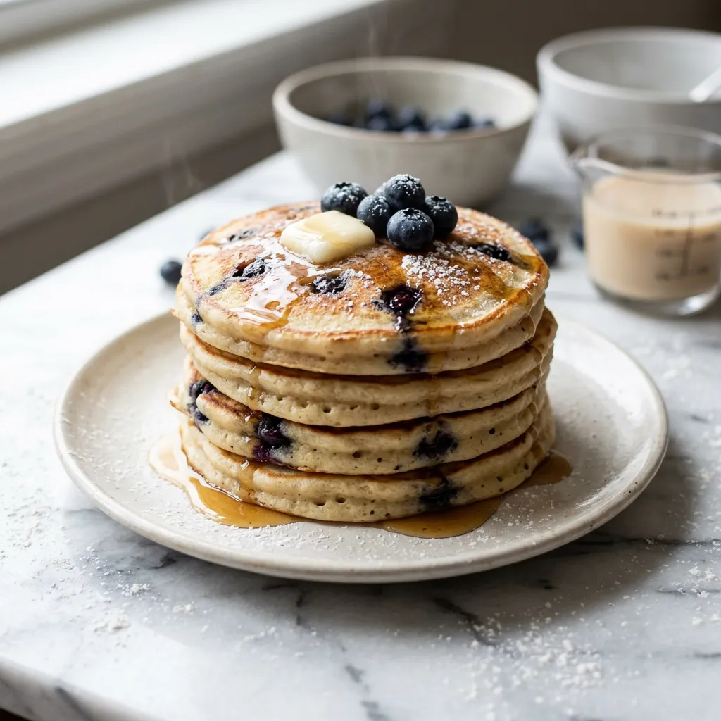 Vegan Blueberry Pancake Recipe