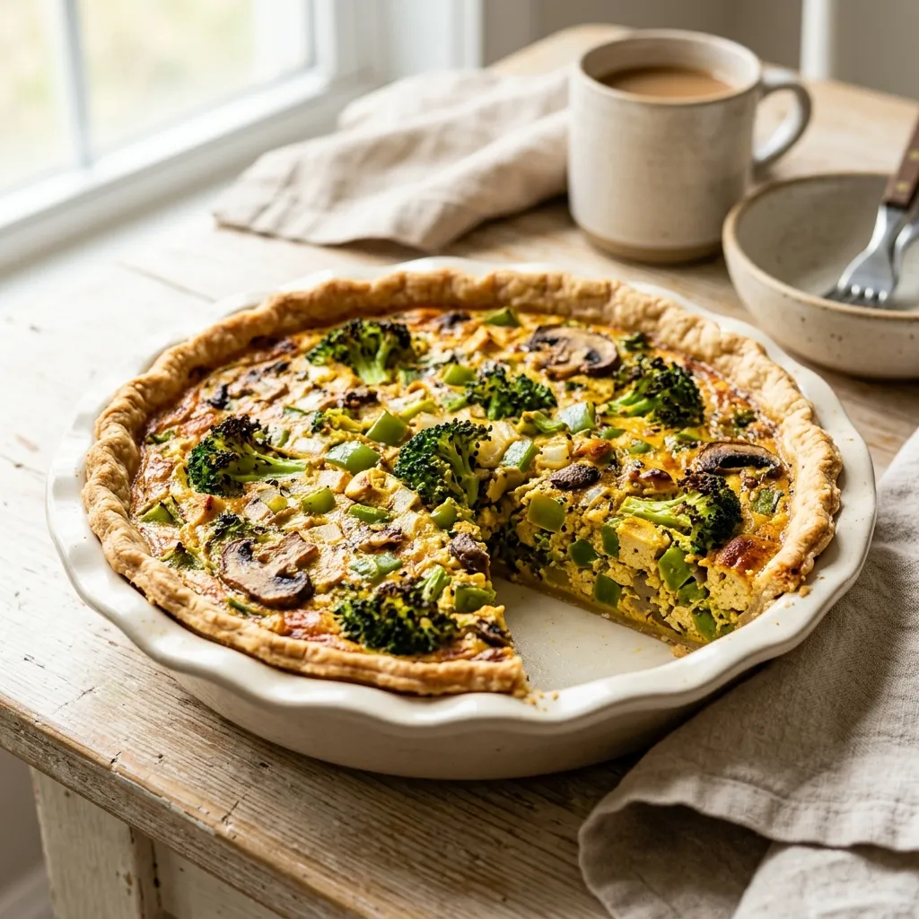 Vegan Broccoli Quiche