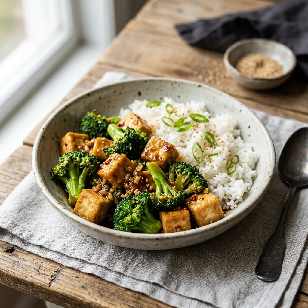 Vegan Broccoli With Garlic Sauce
