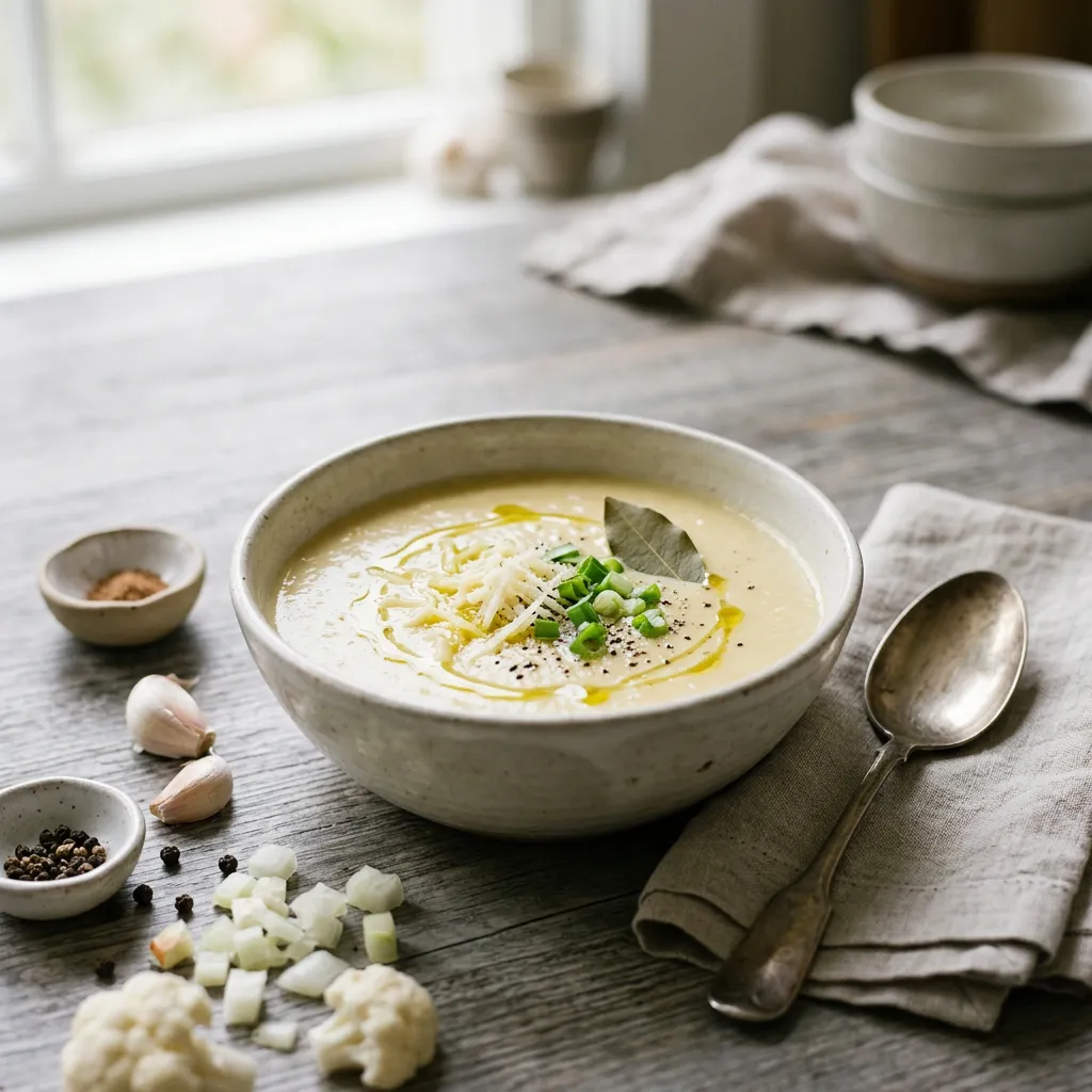 Vegan Cauliflower and Potato Soup