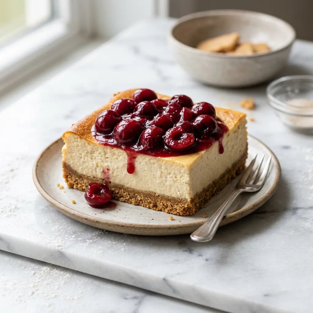 Vegan Cherry Cheesecake