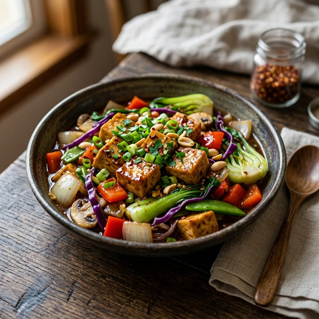 Vegan Chinese Kung Pao Tofu