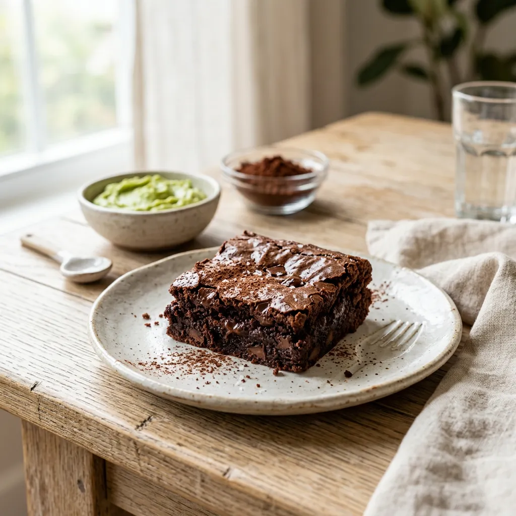Vegan Chocolate Avocado Brownies