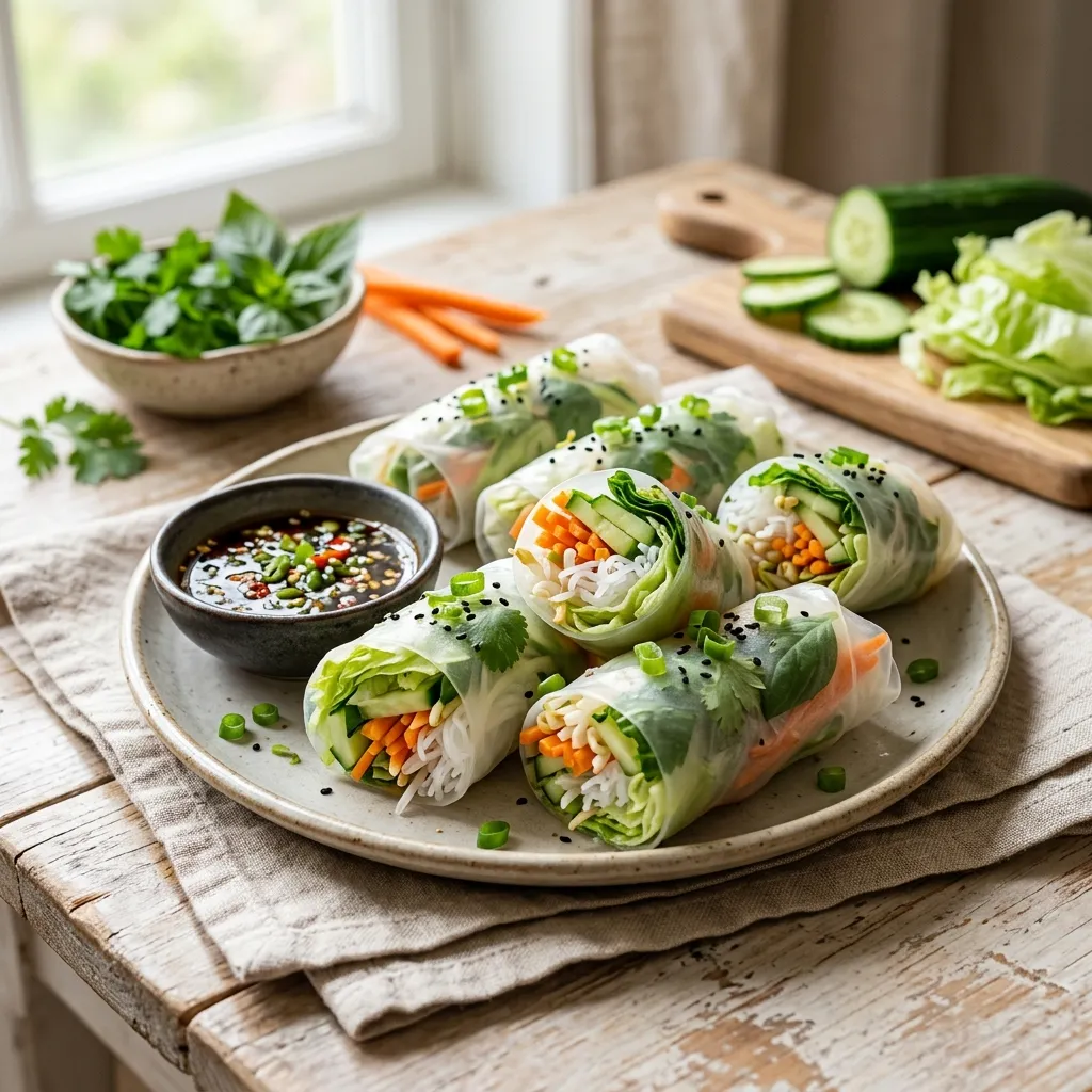 Vegan Cucumber Summer Rolls