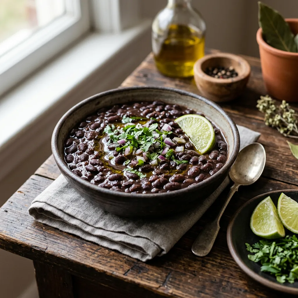 Vegan Frijoles Negros (Black Beans)