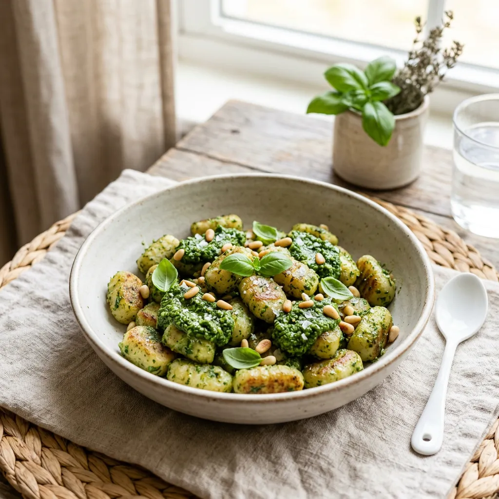 Vegan Gnocchi With Spinach Pesto Recipe