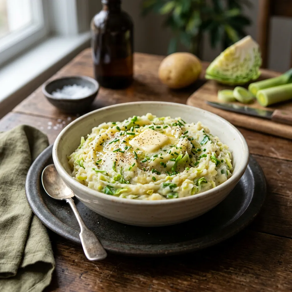 Vegan Irish Colcannon Potatoes and Cabbage
