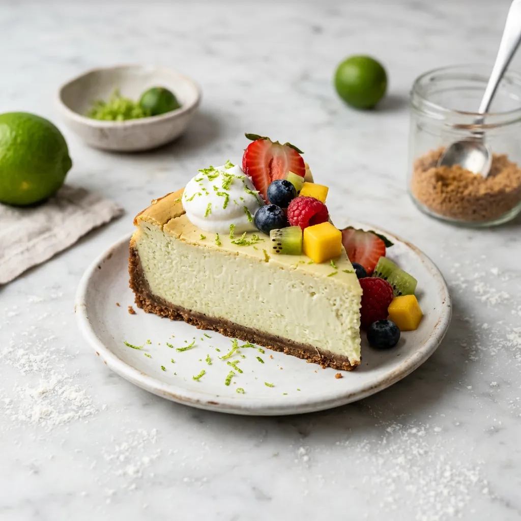 Vegan Key Lime Cheesecake