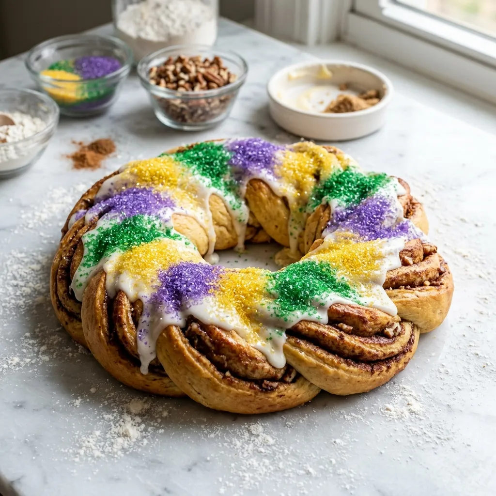 Vegan King Cake for Mardi Gras Recipe