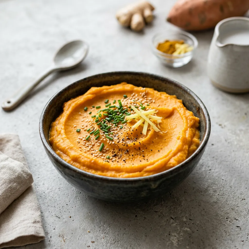 Vegan Mashed Sweet Potatoes With Coconut Milk
