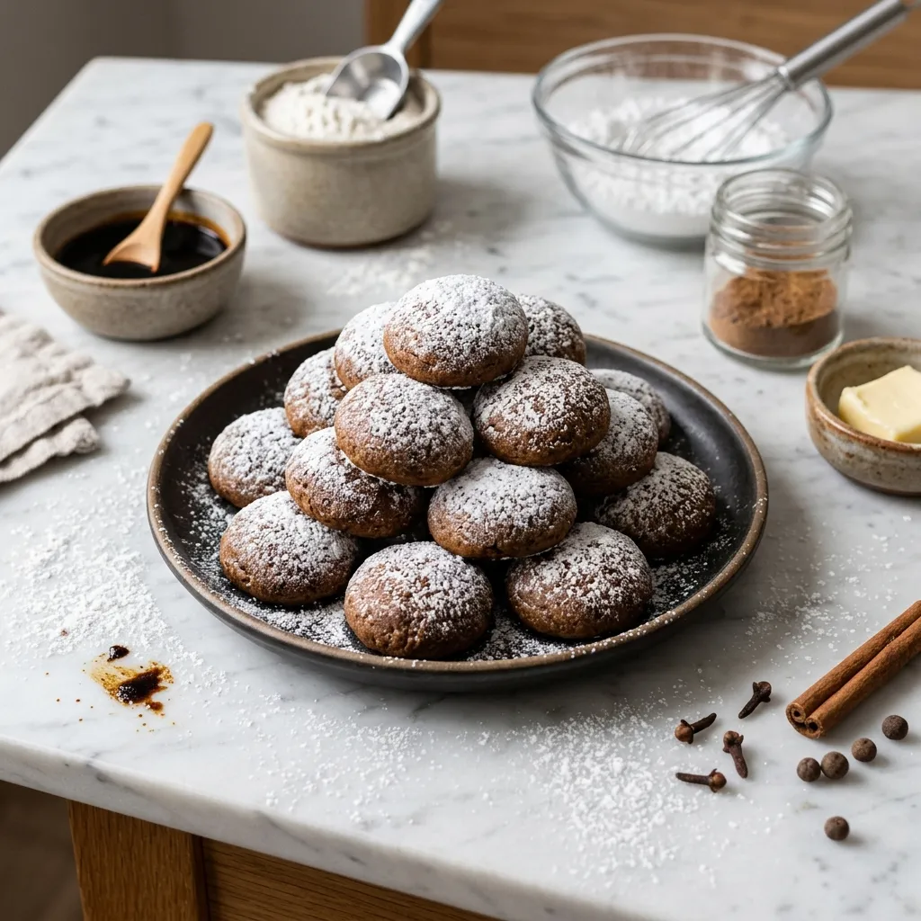 Vegan Pfeffernusse Cookies