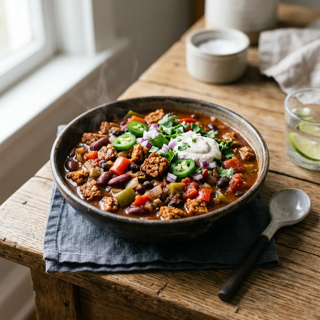 Vegan Tempeh Chili