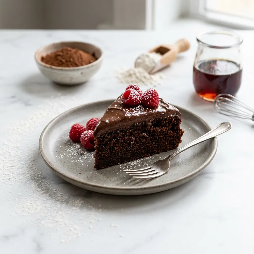 Vegan Tofu Chocolate Cake