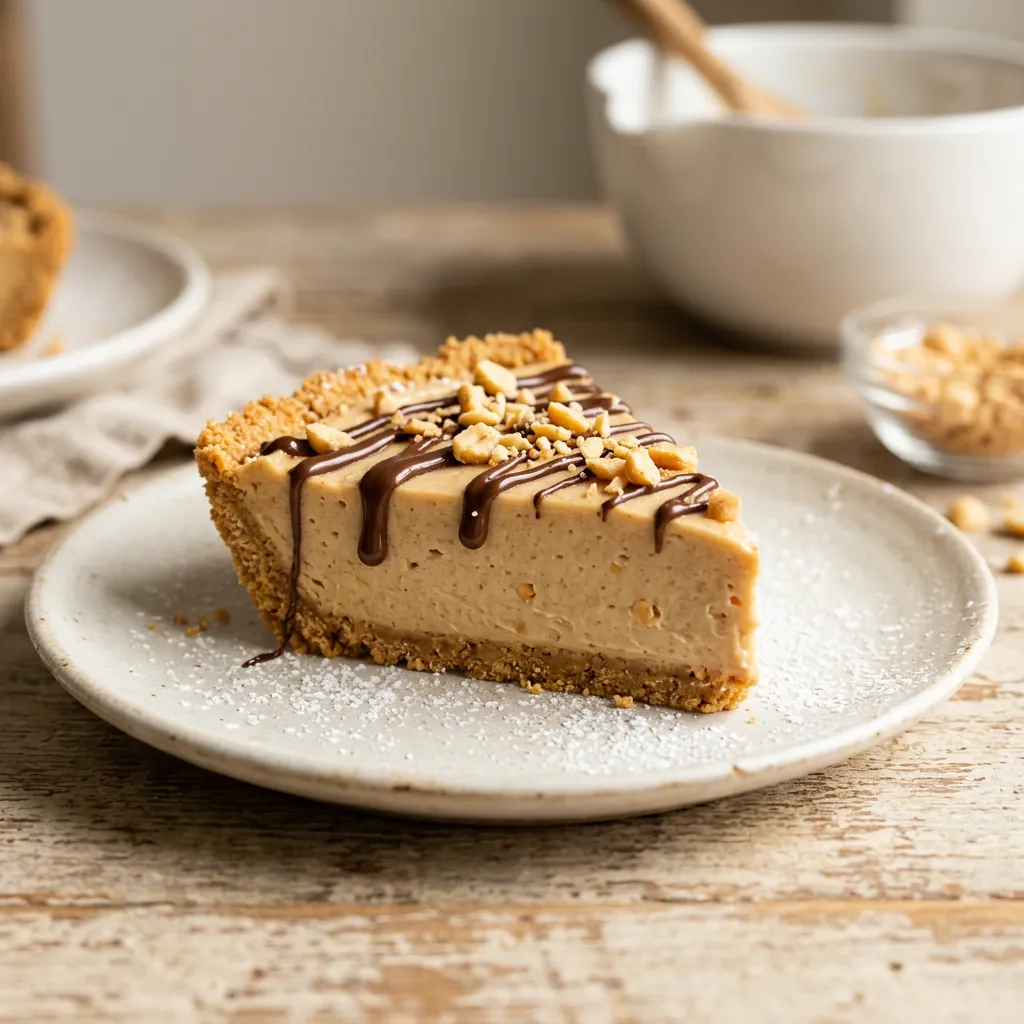 Vegan Tofu Peanut Butter Pie