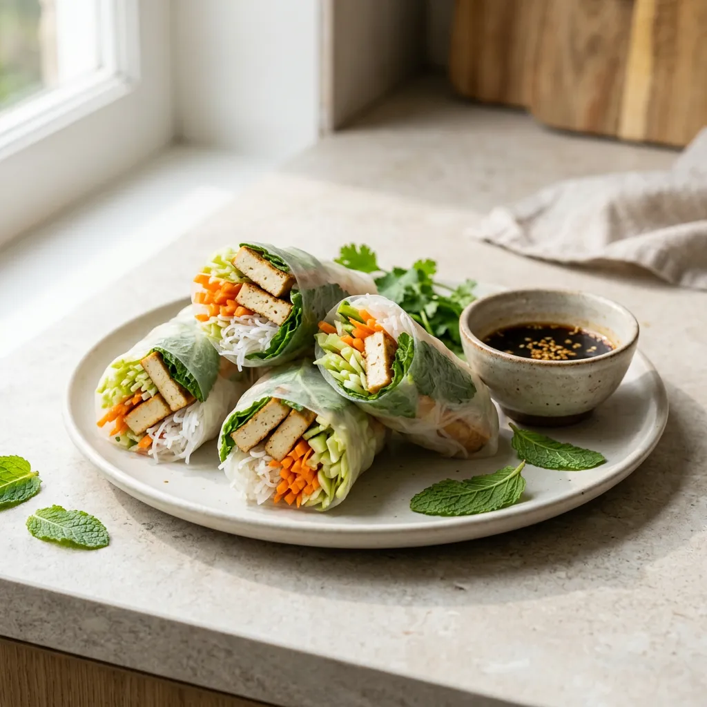 Vegan Tofu Spring Rolls
