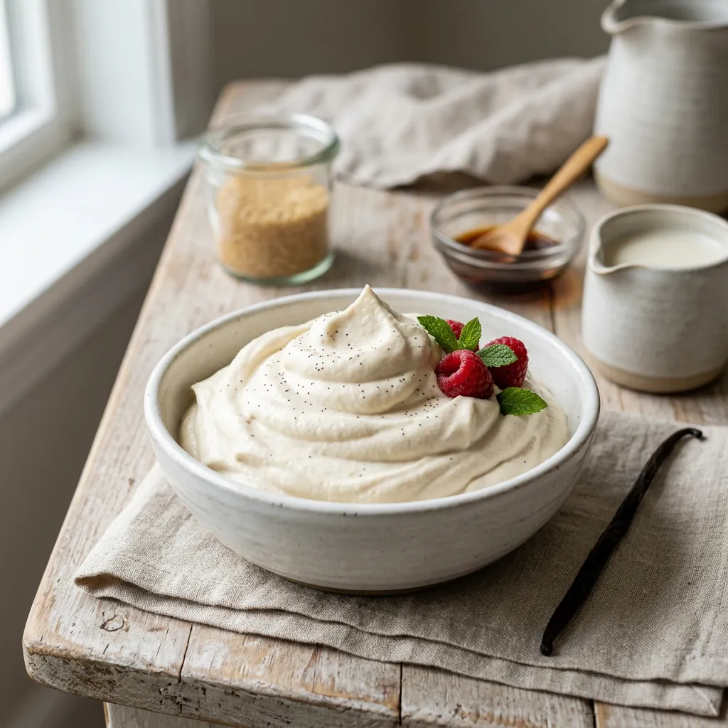Vegan Tofu Whipped Cream