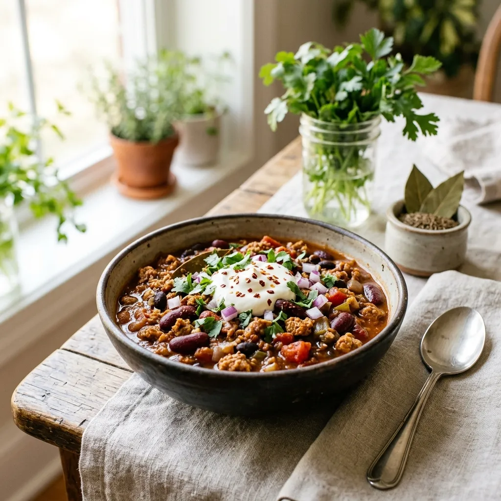 Vegan TVP Chili