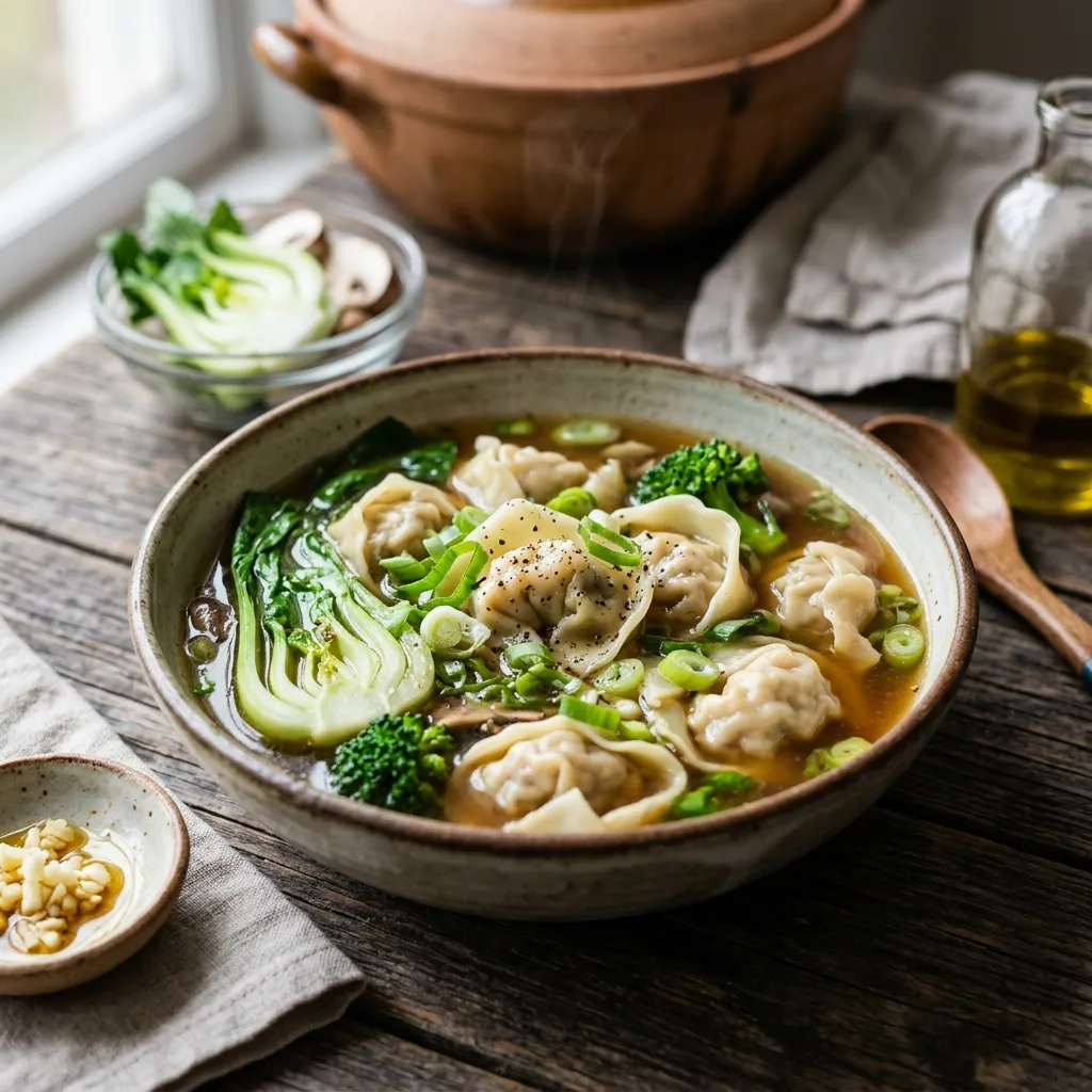 Vegan Wonton Soup