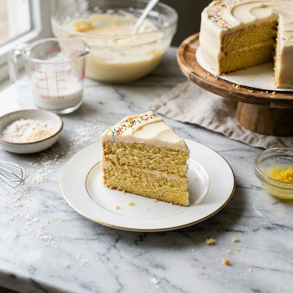 Vegan Yellow Cake Recipe