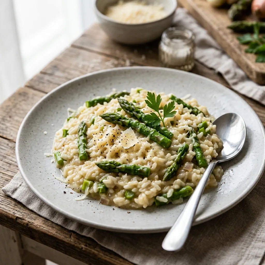 Vegetarian Asparagus Risotto