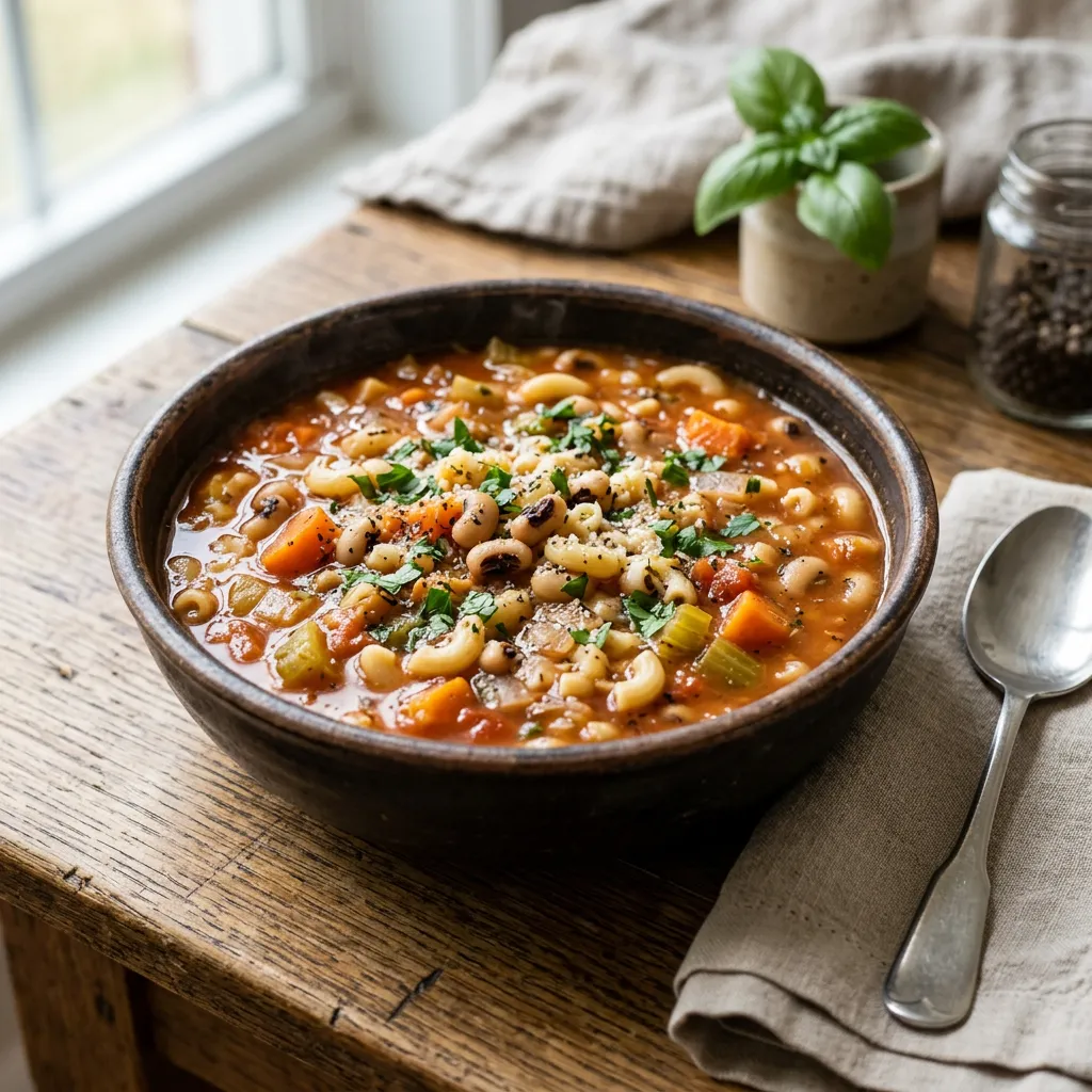 Vegetarian Black-Eyed Pea Soup