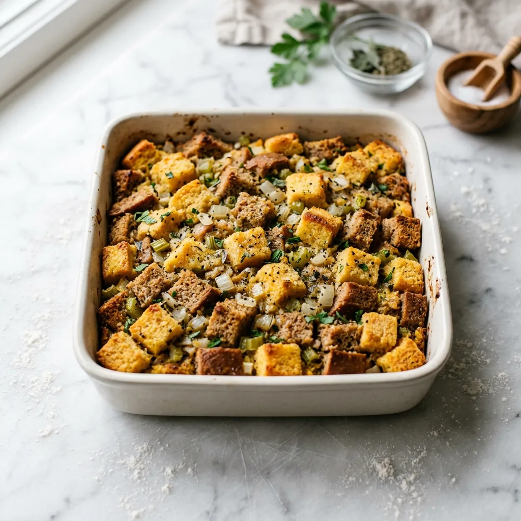 Vegetarian Cornbread Stuffing