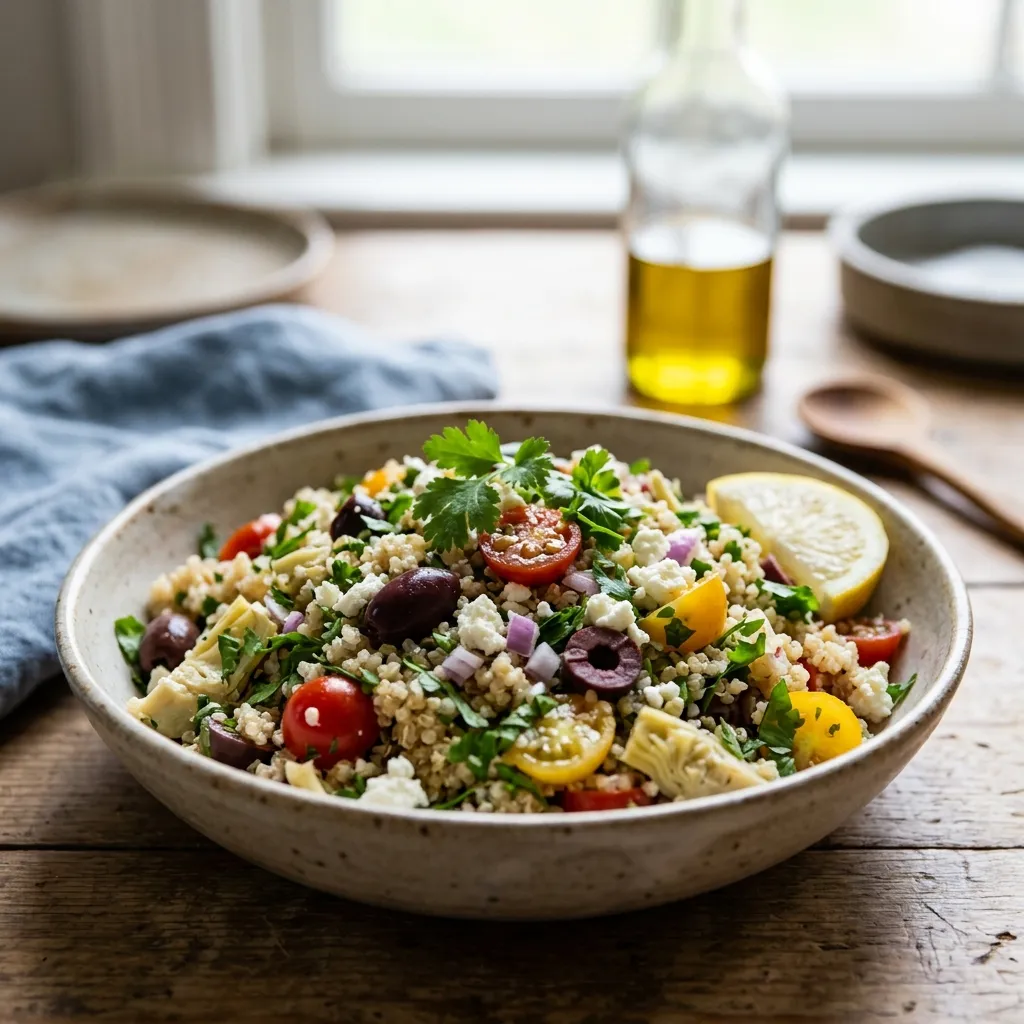 Vegetarian Greek Quinoa Salad