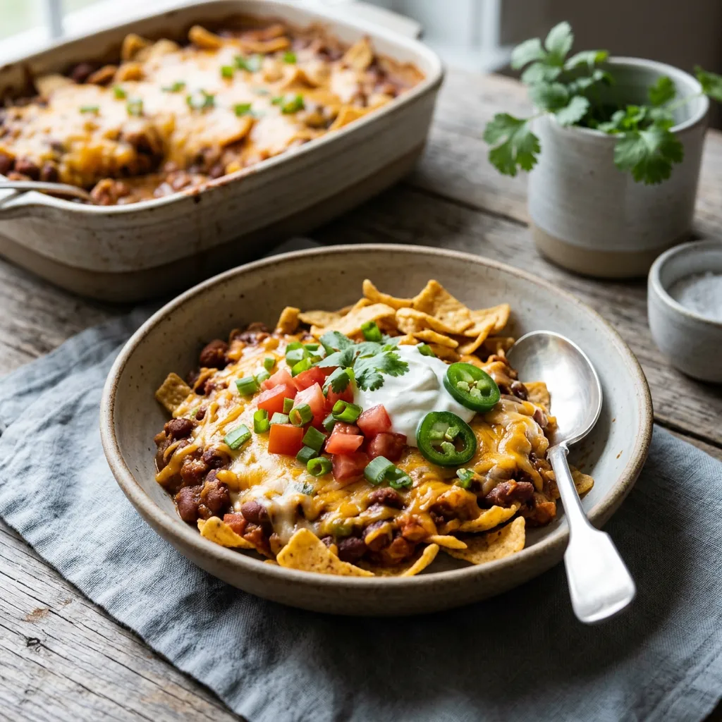 Vegetarian Meatless Frito Pie