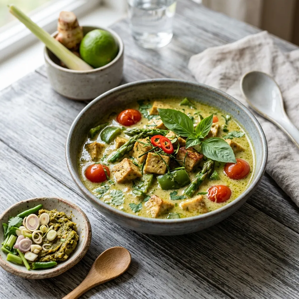 Vegetarian Thai Green Coconut Curry