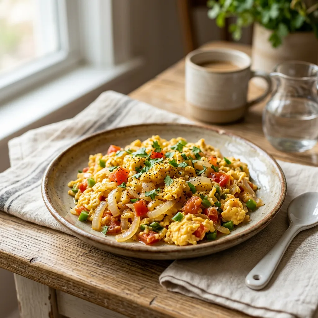 Venezuelan Perico (Scrambled Eggs With Onions and Tomatoes)