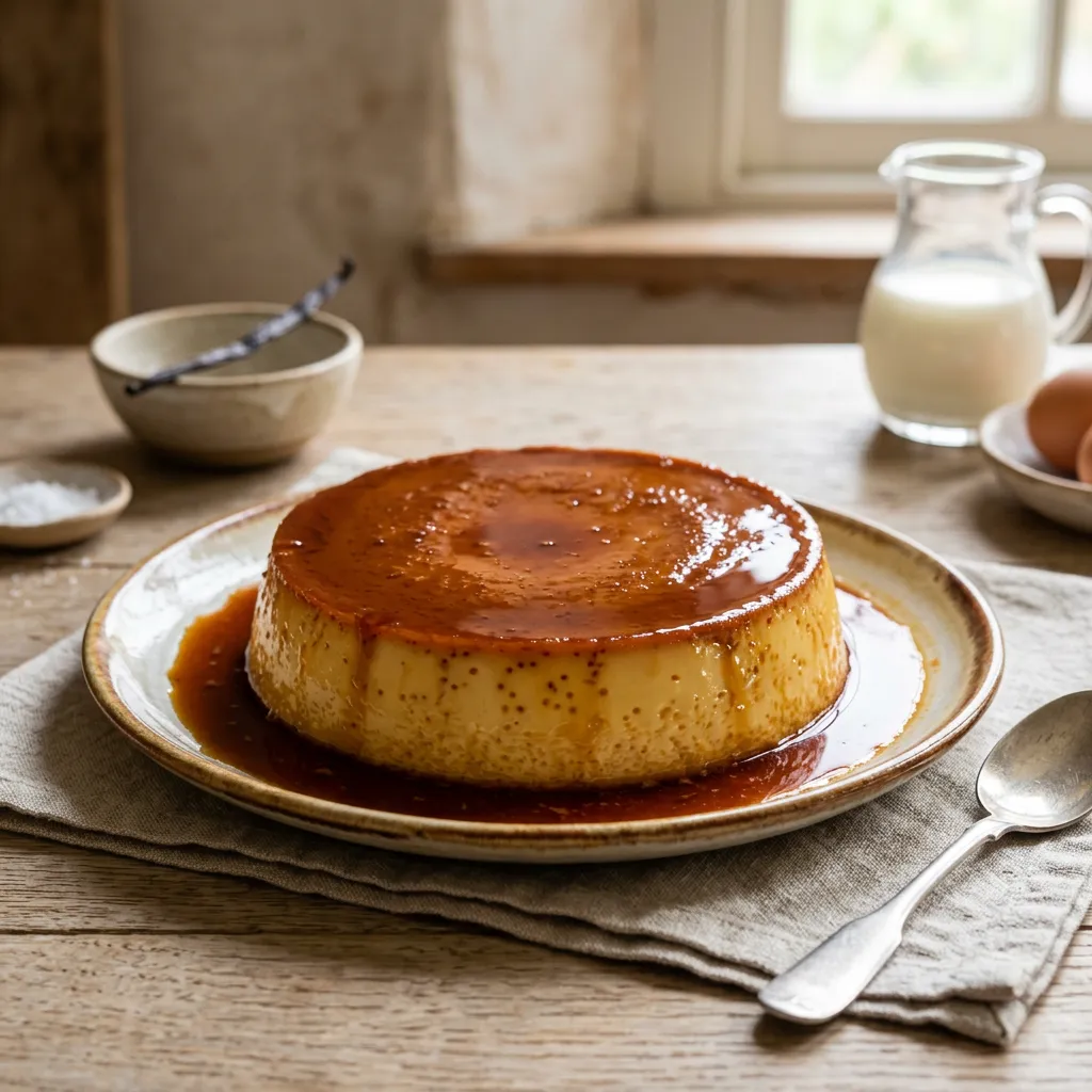 Venezuelan-Style Quesillo Flan Desert